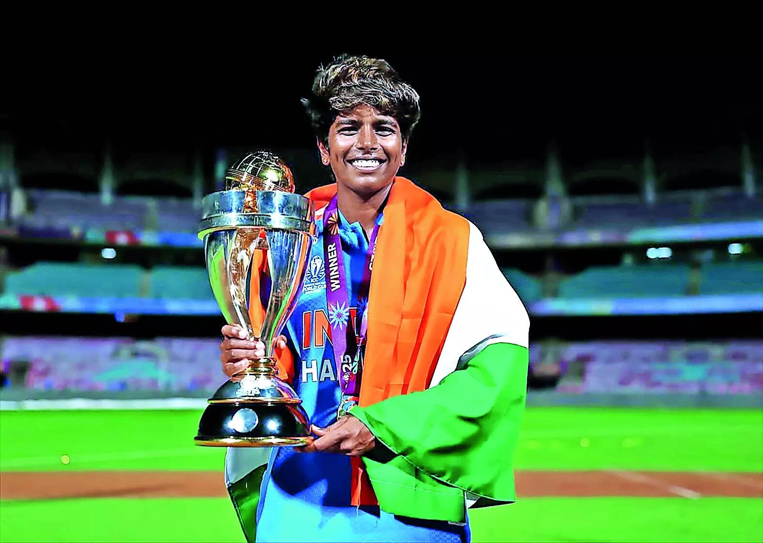 Arundhati Reddy with world cup