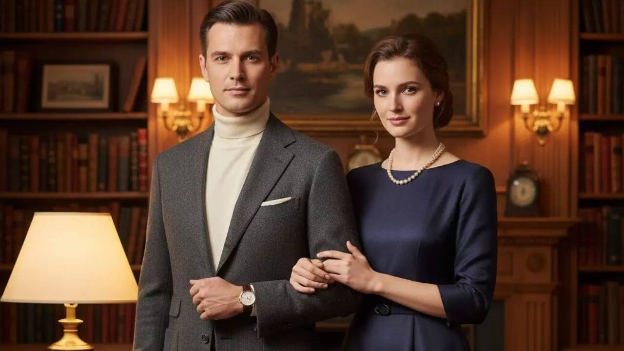 Classic old-money business couple