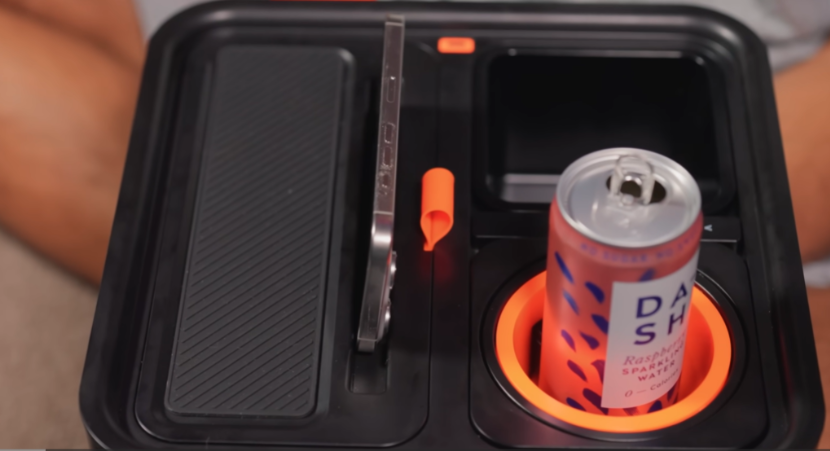 Couch Console with Gimbal Cup Holder Couch Console with Gimbal Cup Holder