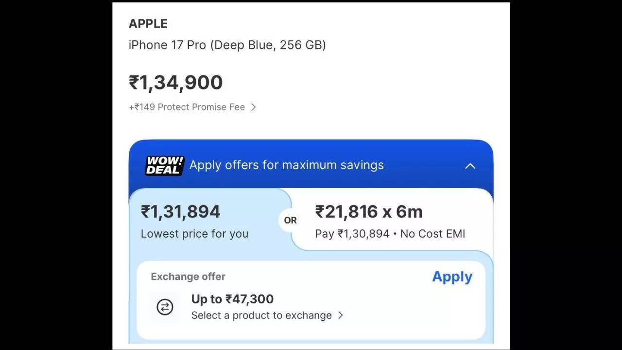 iPhone 17 Pro exchange offer iPhone 17 Pro exchange offer