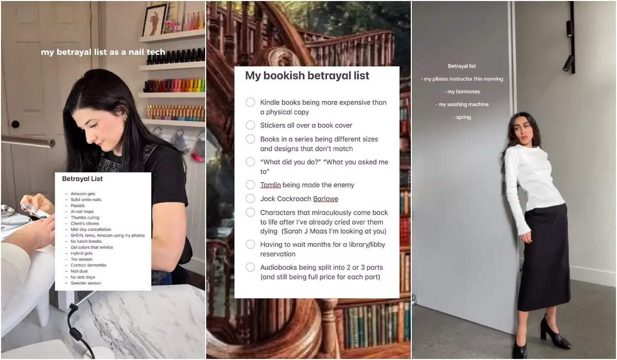 Betrayal list by netizen