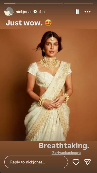 Nick Jonas IG story<br>