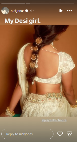 Nick Jonas IG story<br>