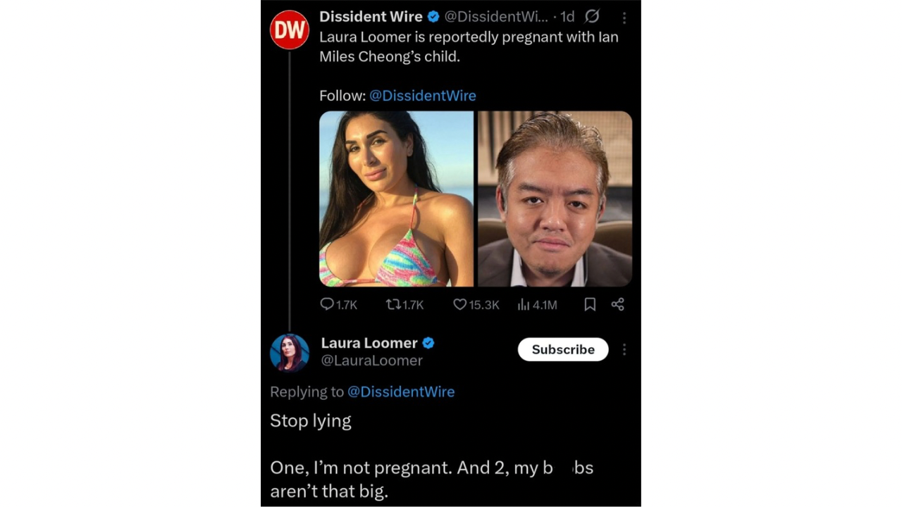 Is Laura Loomer pregnant with Ian Miles Cheong’s child? Viral X rumor shocks fans as podcaster breaks the truth