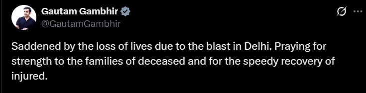 Gautam Gambhir post