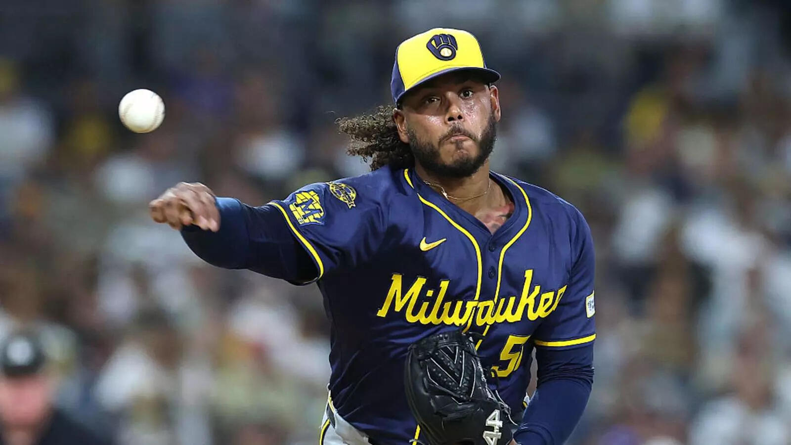 Freddy Peralta of the Washington Brewers (Image via Getty) Freddy Peralta of the Washington Brewers