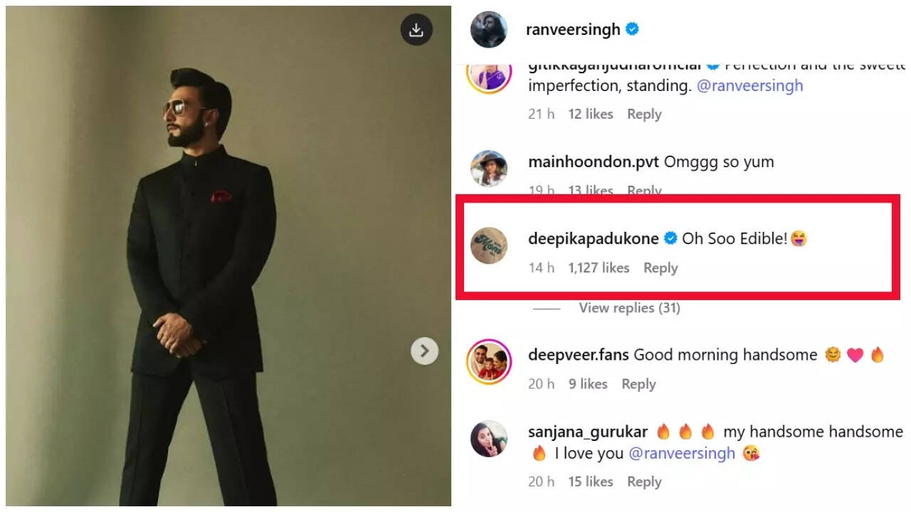 Deepika Padukone comments on Ranveer Singh's look