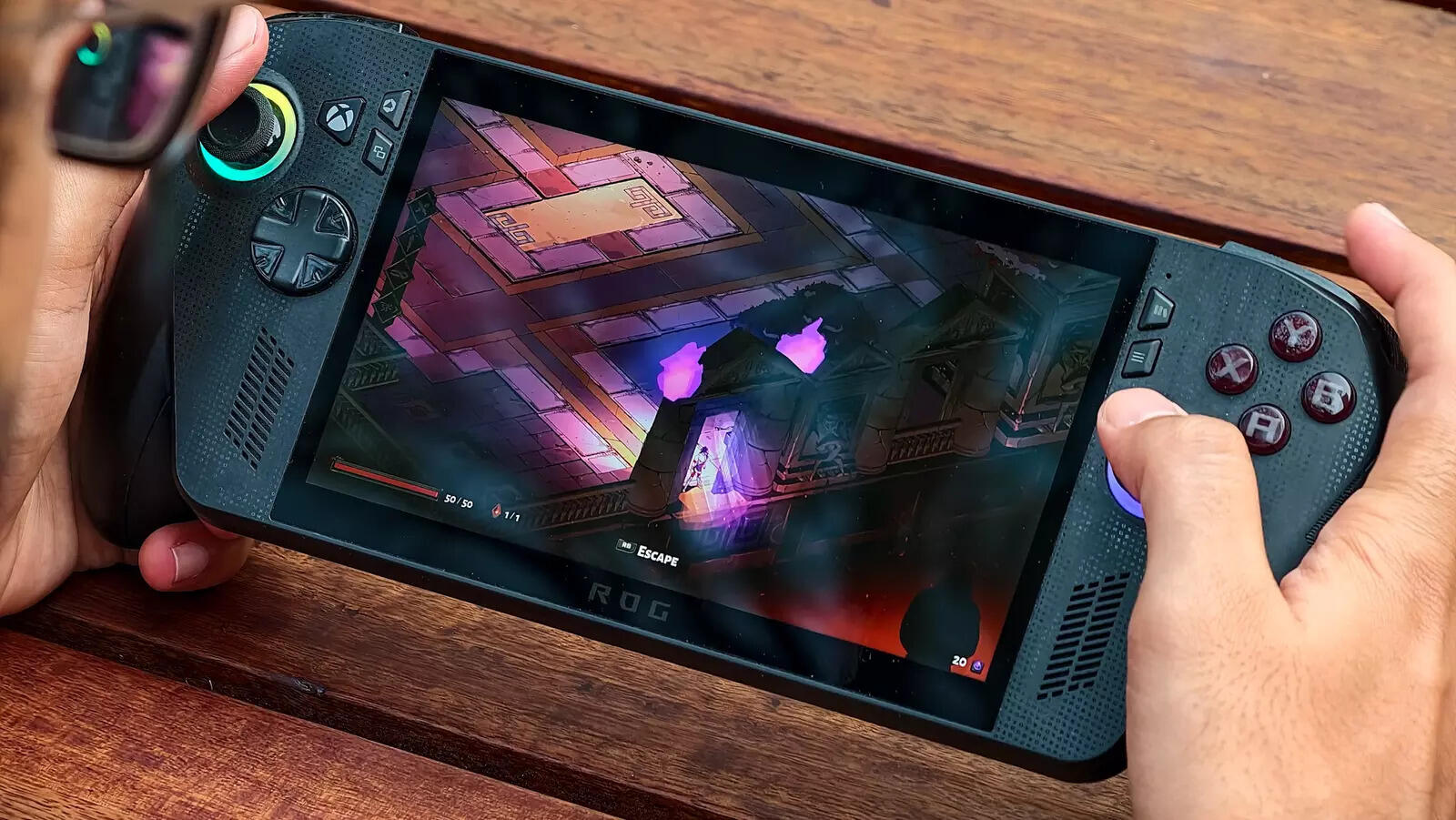 Hollow Knight: Silksong absolutely flies at 120fps+, taking full advantage of the high refresh rate display—this is where the hardware flexes without breaking a sweat.