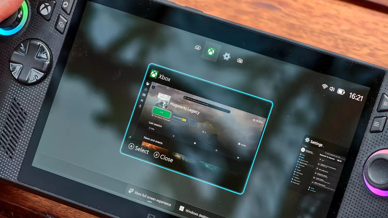 The moment you exit the Xbox app, you know it's Windows.