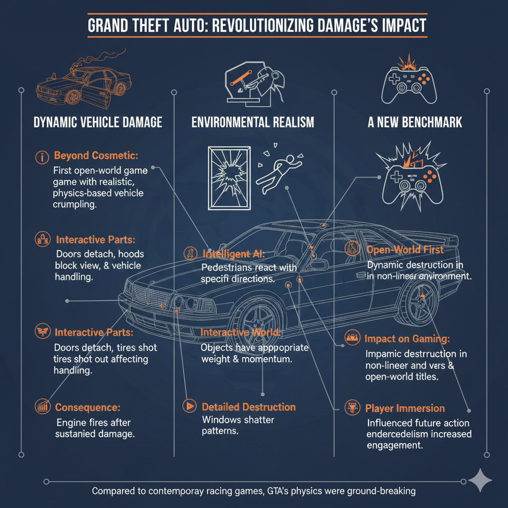 Damage physics and intelligent AI</p>