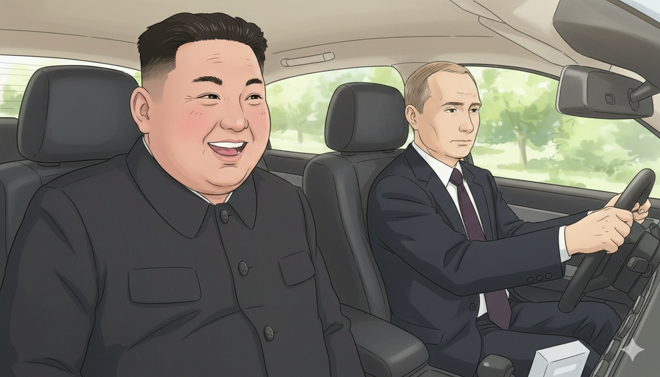 Kim Jong Un and Vladimir Putin