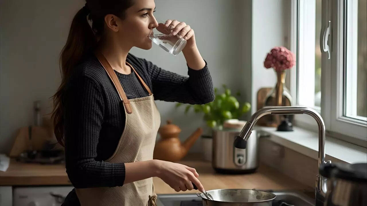 Stay hydrated while cooking and eating