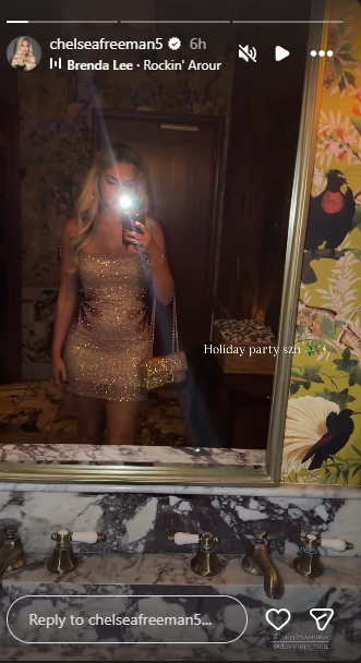 Chelsea Freeman's IG Story) Chelsea Freeman