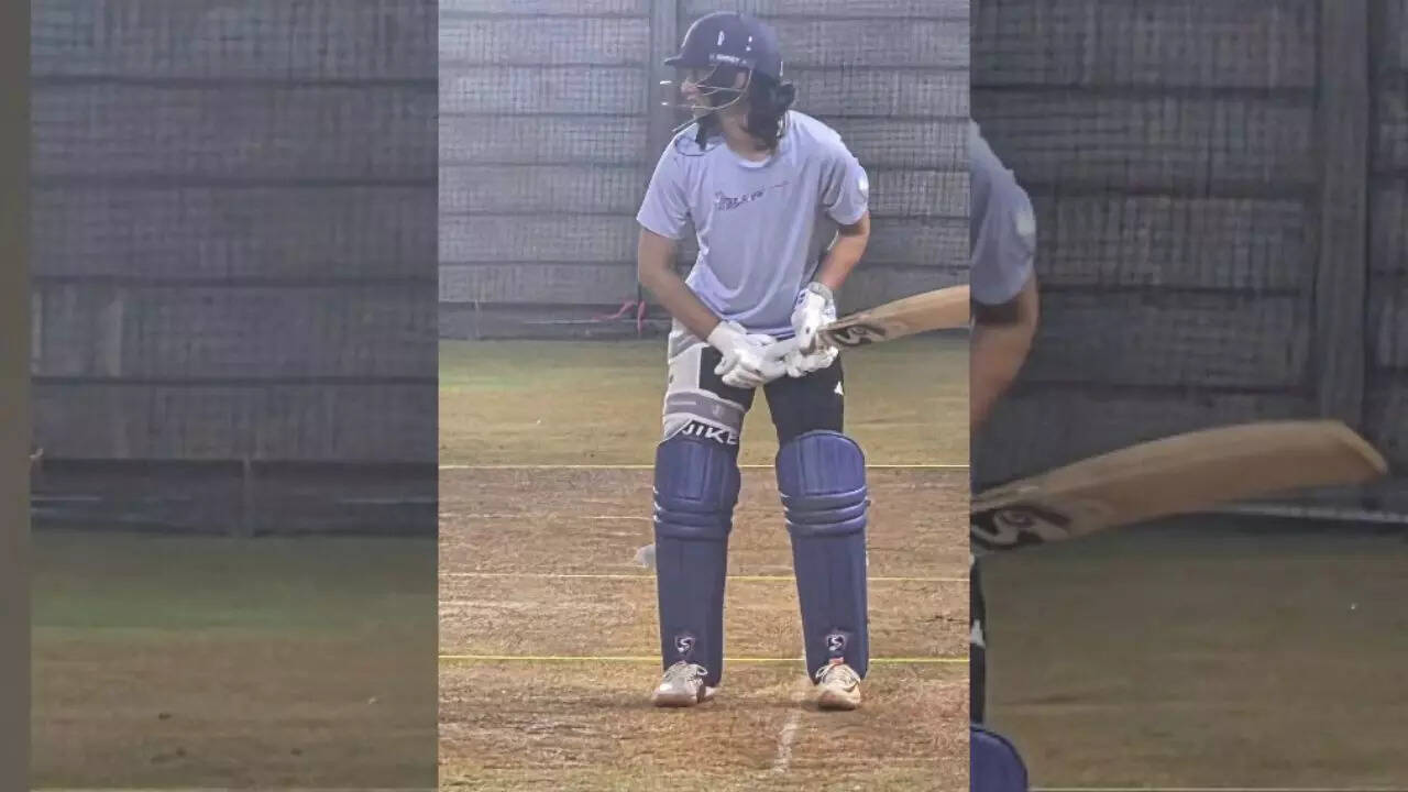 Smriti Mandhana in training