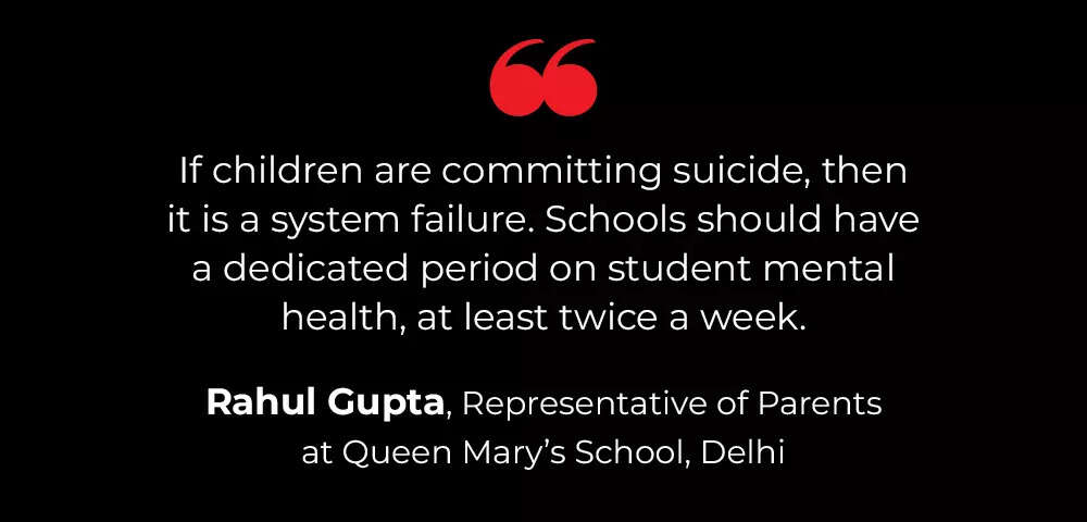 Rahul Gupta, Representative of Parents