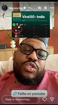 Rapper Flipperachi gives 'big shoutout to India'