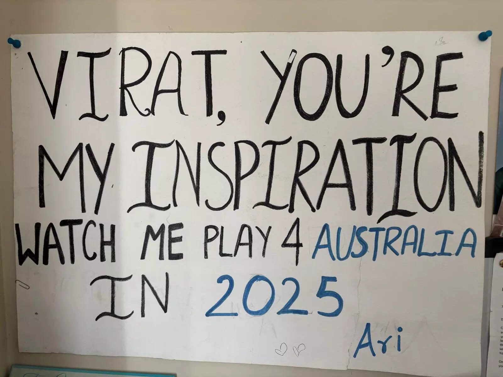 Aryan Sharma placard