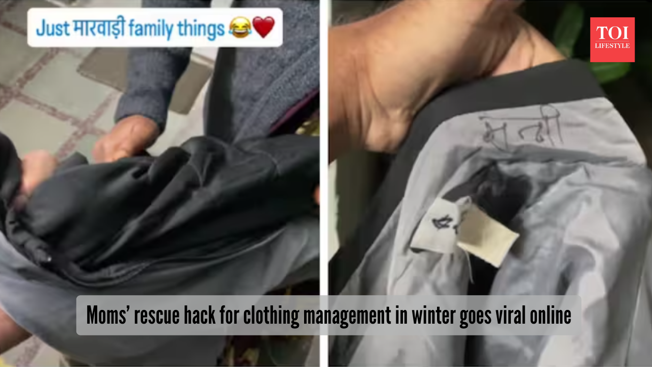 Moms’ rescuse hack for clothing management in winter goes viral online