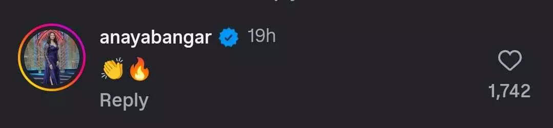 Anaya Bangar comment