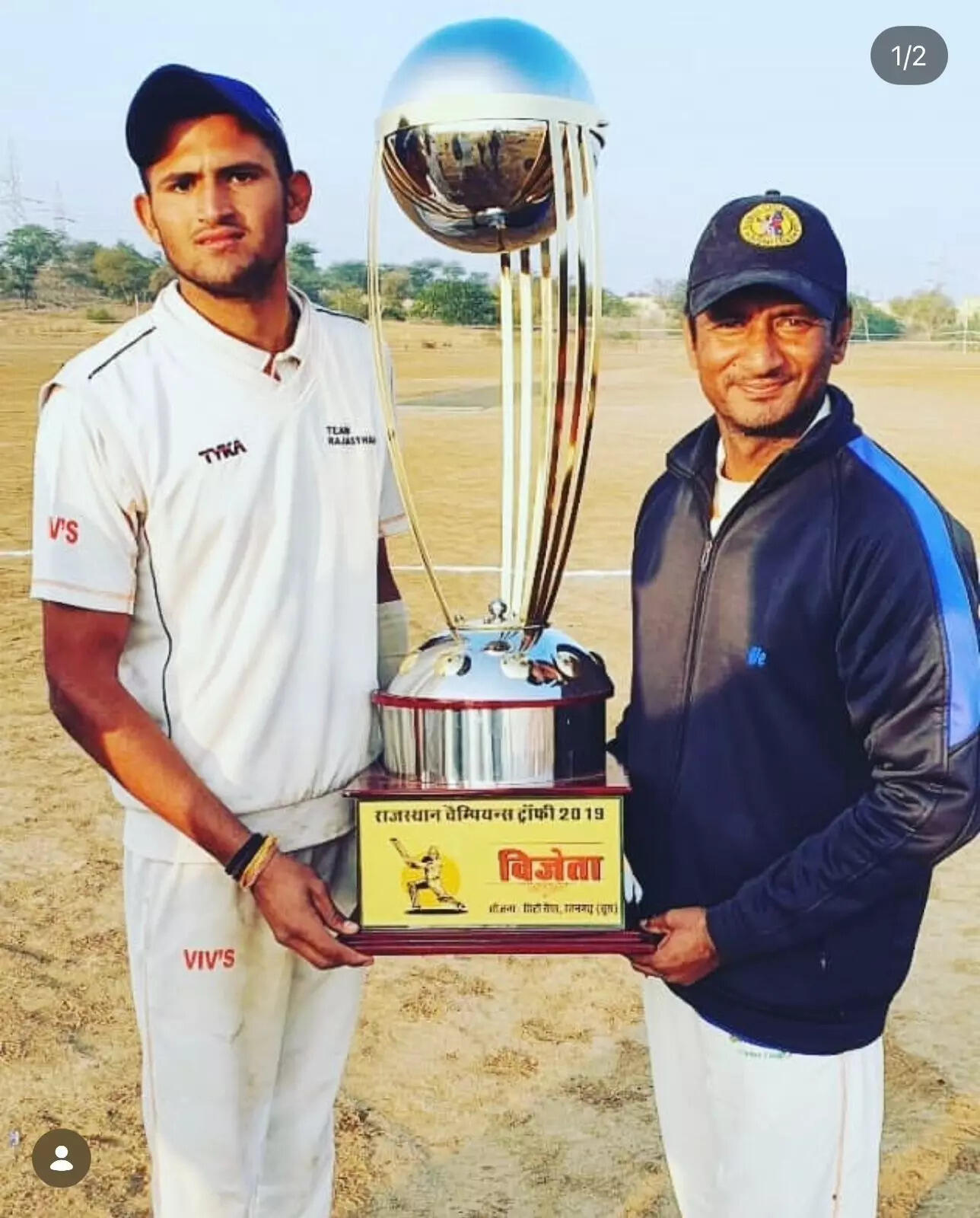 Ashok Sharma with his late mentor Vivek Yadav, who passed during the Covid in 2021 (Special Arrangement) Ashok Sharma with late Vivek Yadav