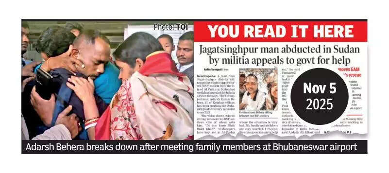 Journey to hell & back: Jagatsinghpur worker returns from conflict-torn Sudan