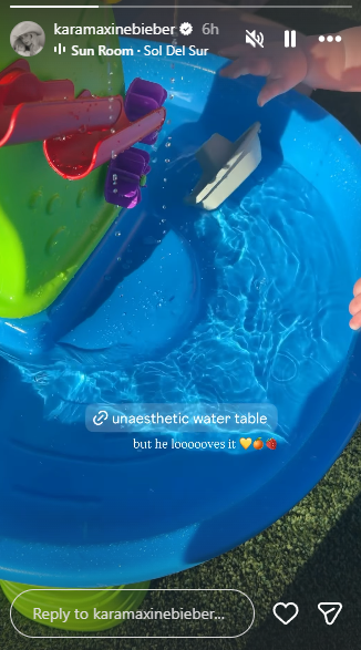 Kara Bieber's IG Story) Water table