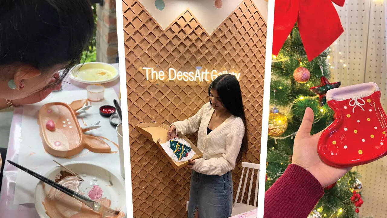 ​Clay dates is a fun Christmas outing idea​ (pics: @bizyheart​)