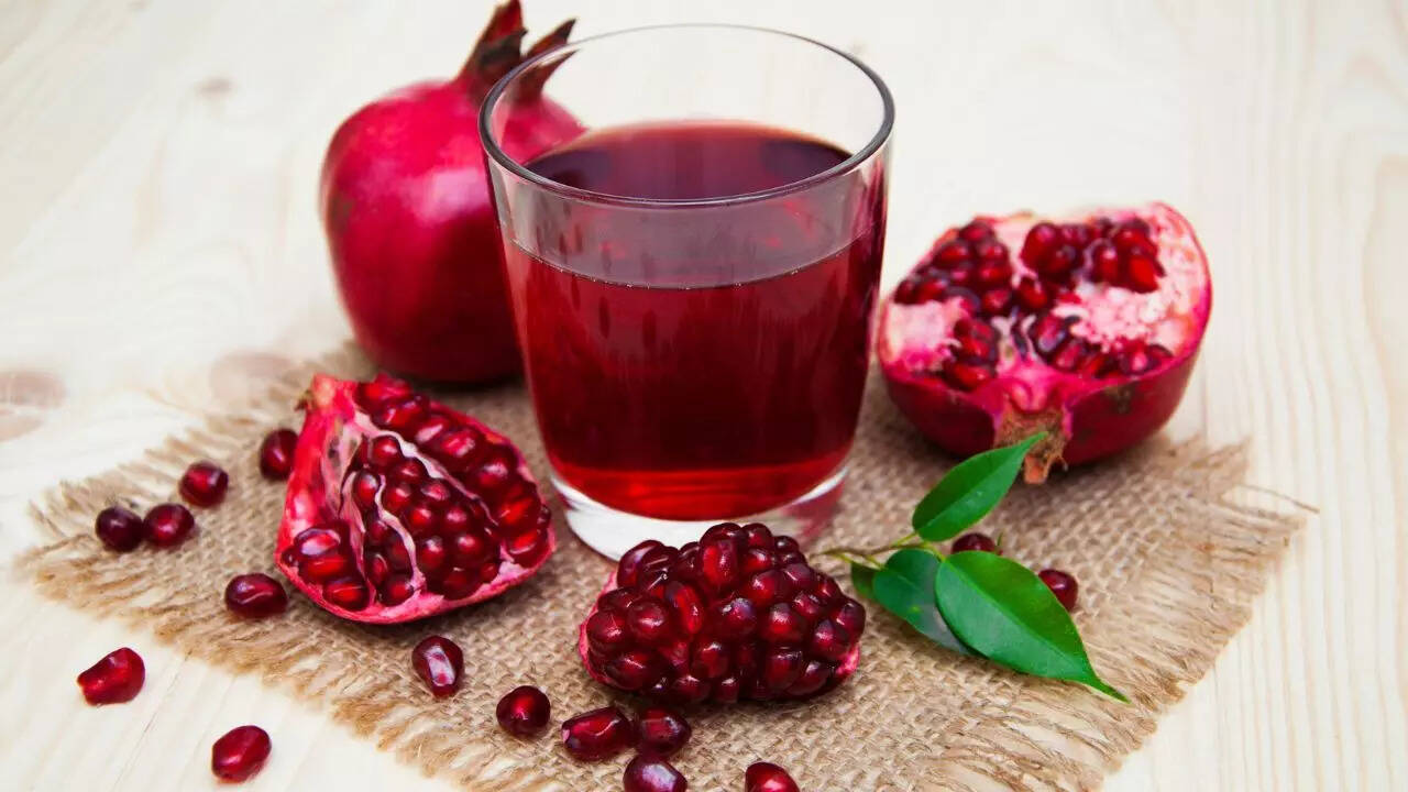 Pomegranate juice and circulation