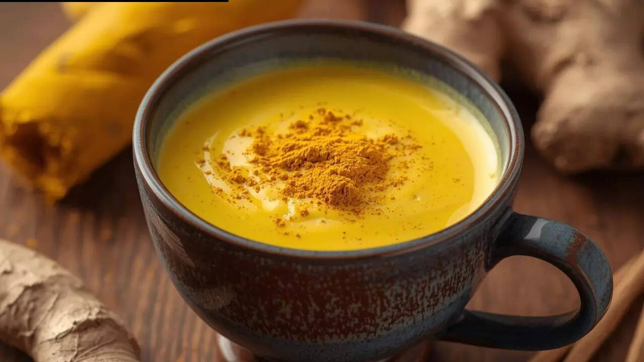 Milk turmeric and ginger