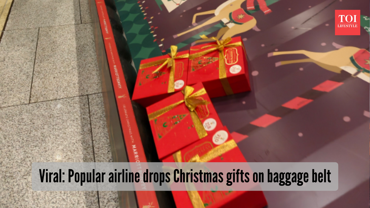  Popular airline drops Christmas gifts on baggage belt