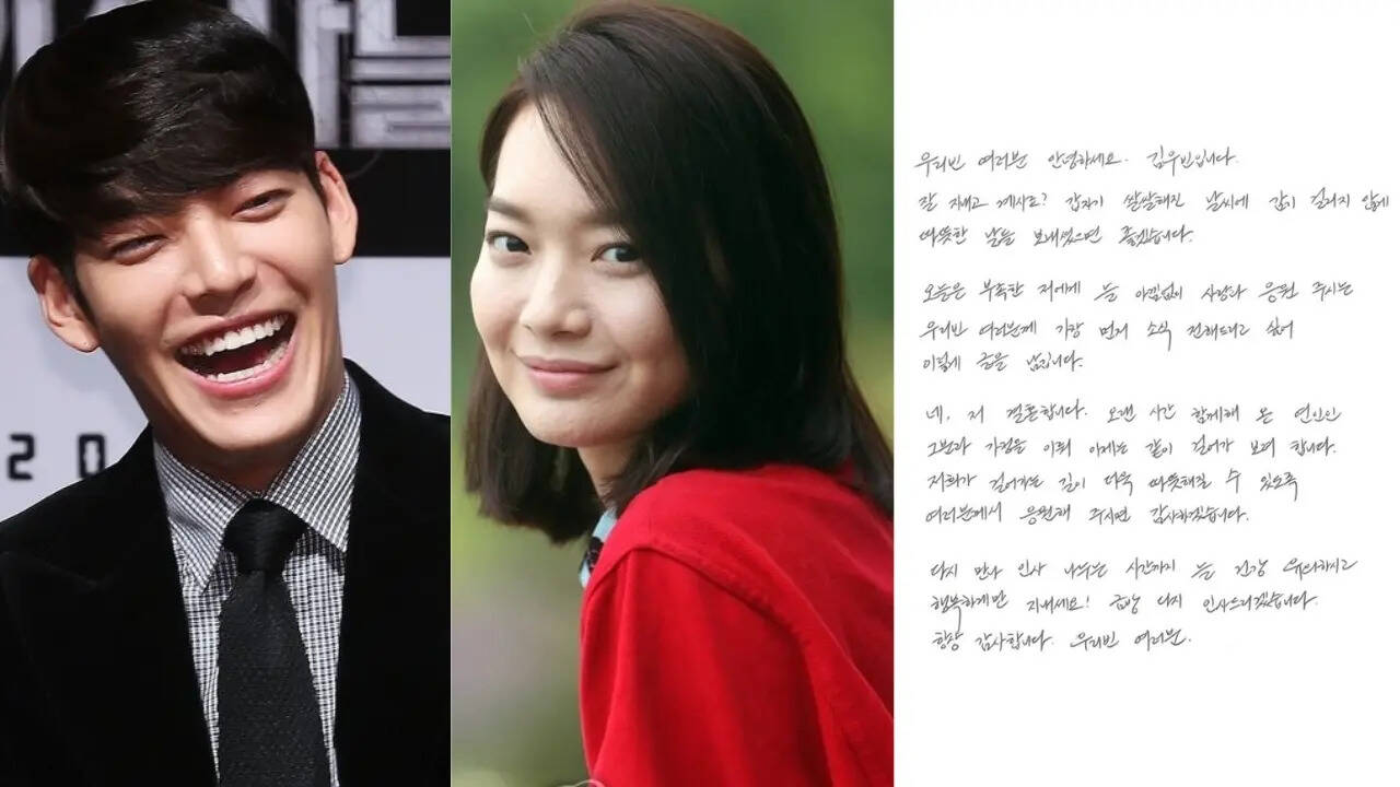 Shin Min-a and Kim Woo-bin, Kim Woo-bin's handwritten letter to fans