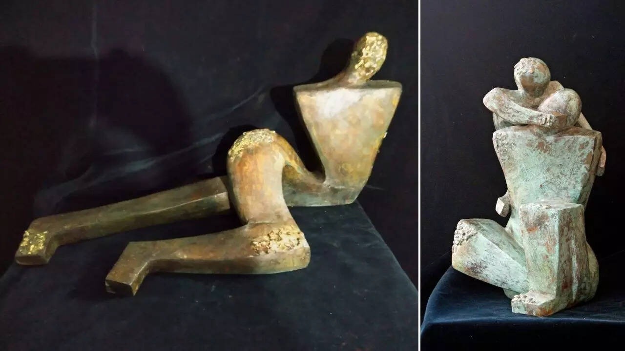 Bronze sculptures by Sheela Chamariya