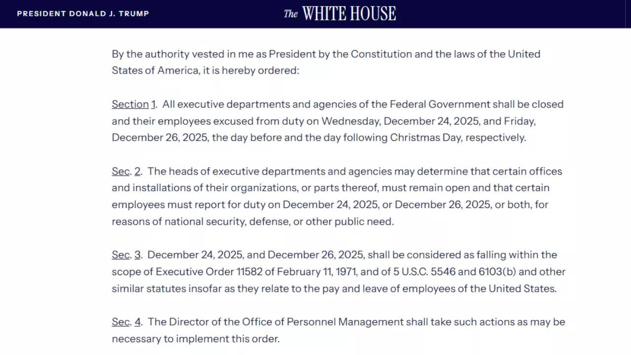 Statement from the White House