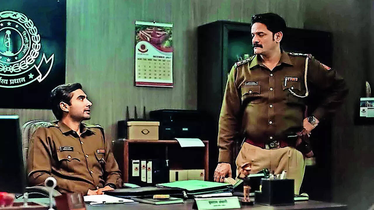 Jaideep with Ishwak Singh in a still from Paatal Lok