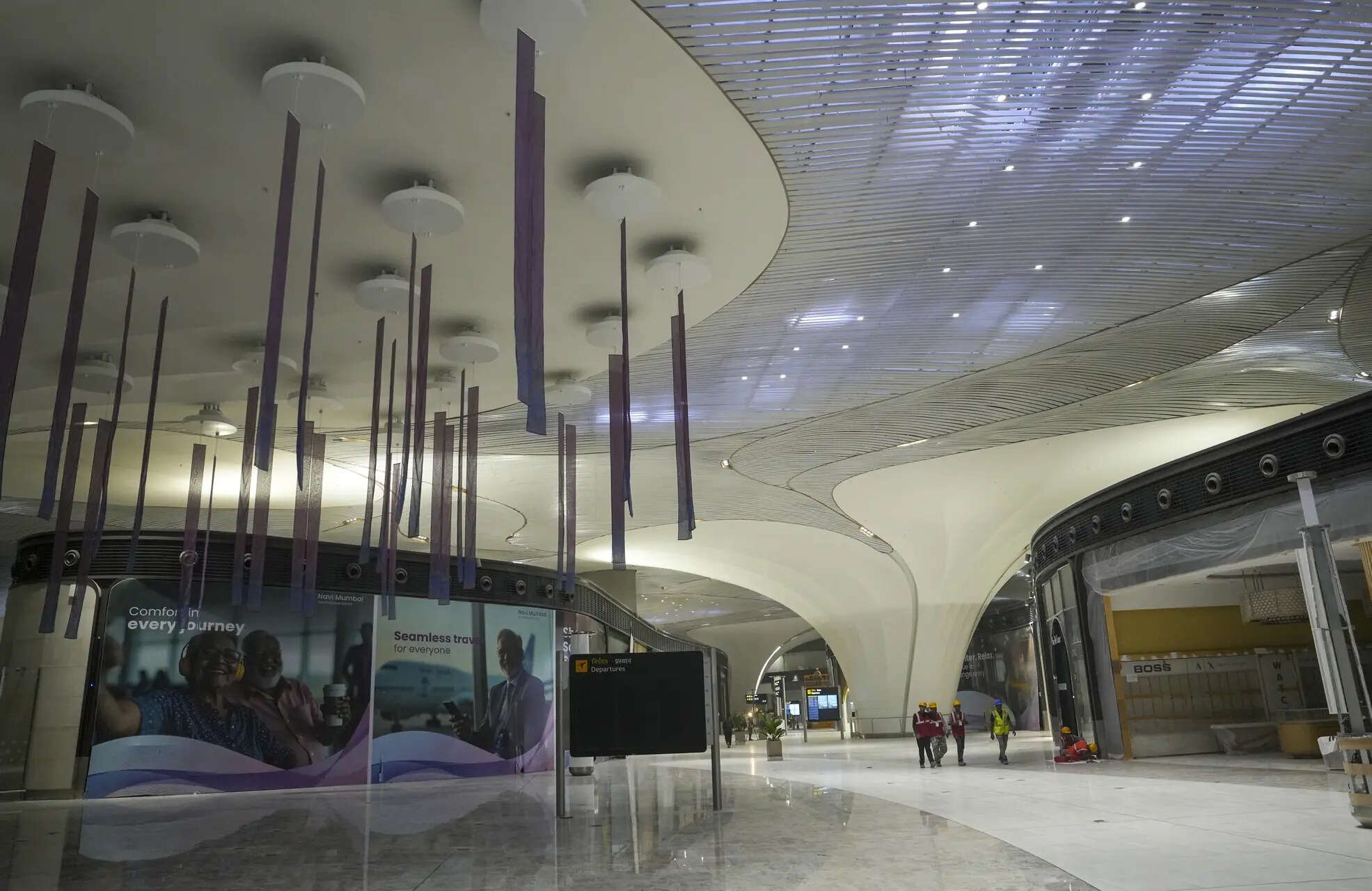 The airport will eventually feature two parallel runways, terminal buildings and advanced cargo facilities.