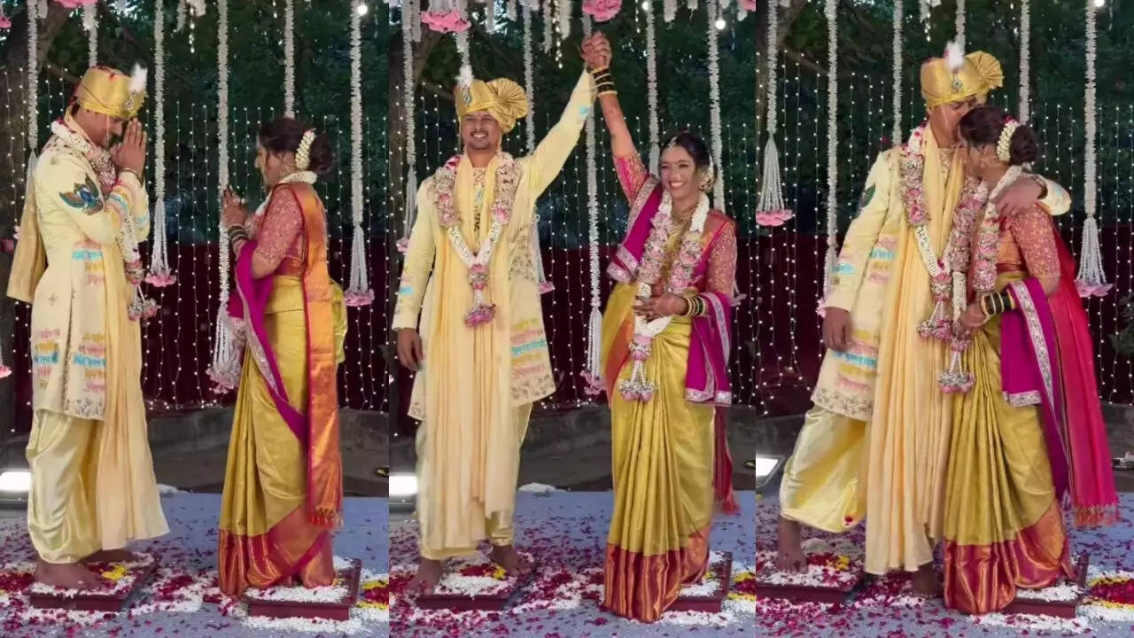 Jay Dudhane and Harshala Patil wedding