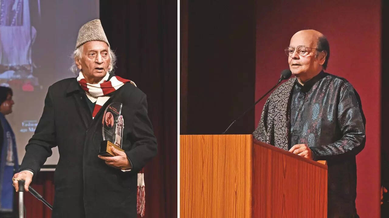 The Lifetime Achievement Awards were conferred upon legendary vocalist L K Pandit for his contribution to Hindustani classical music and tabla maestro Sabir Khan of the Farrukhabad Gharana for preserving and advancing the percussion tradition