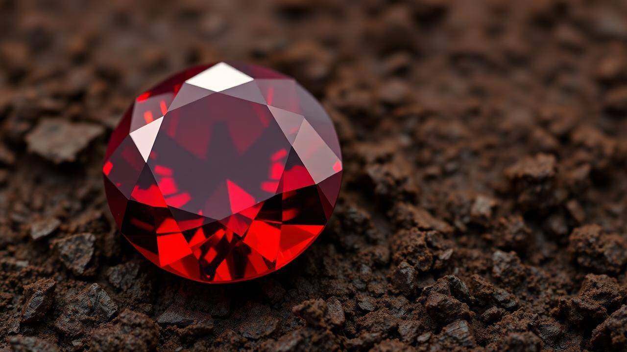 Garnet's Fiery Heart on Earth