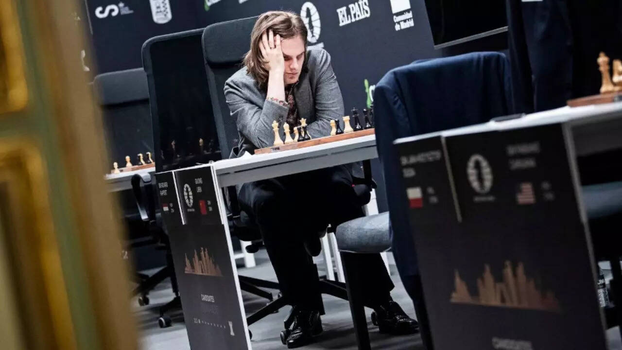 Richard Rapport in Candidates 2022 (Photo Credit: FIDE/Stev Bonhage)