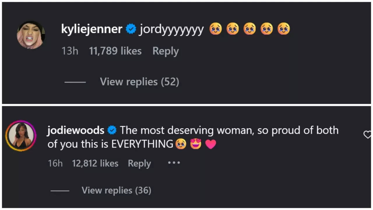 Kylie Jenner and Jodie Woods react to Jordyn Woods' Engagement