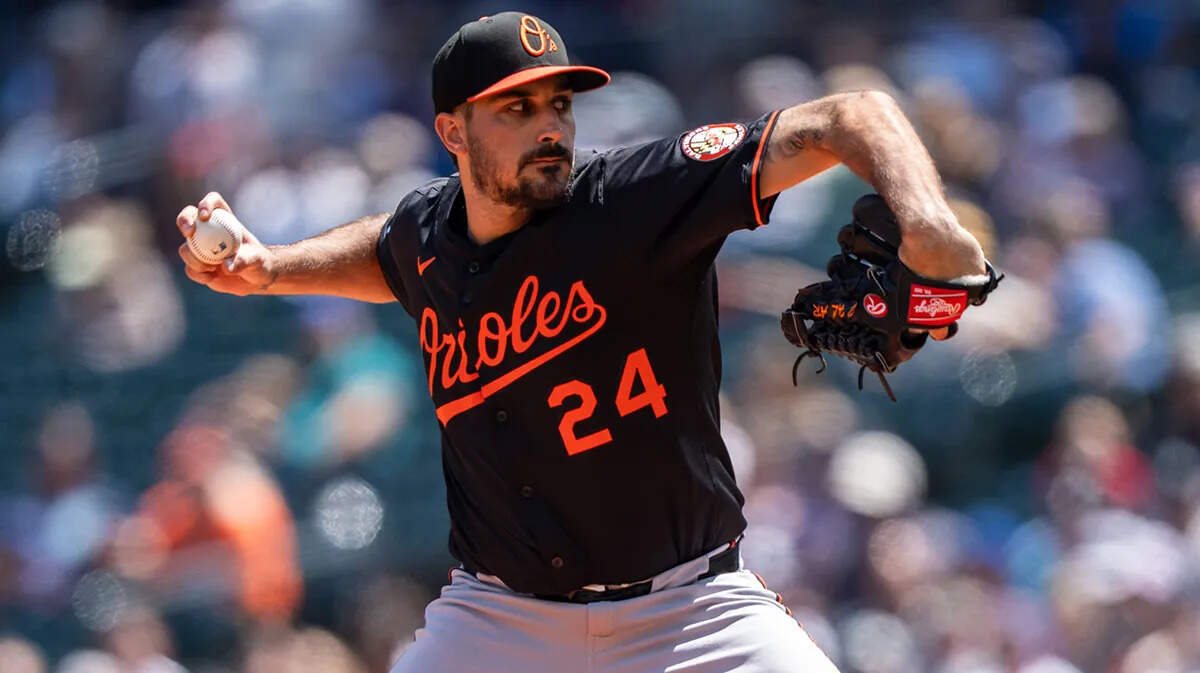 Baltimore Orioles starting pitcher Zach Eflin