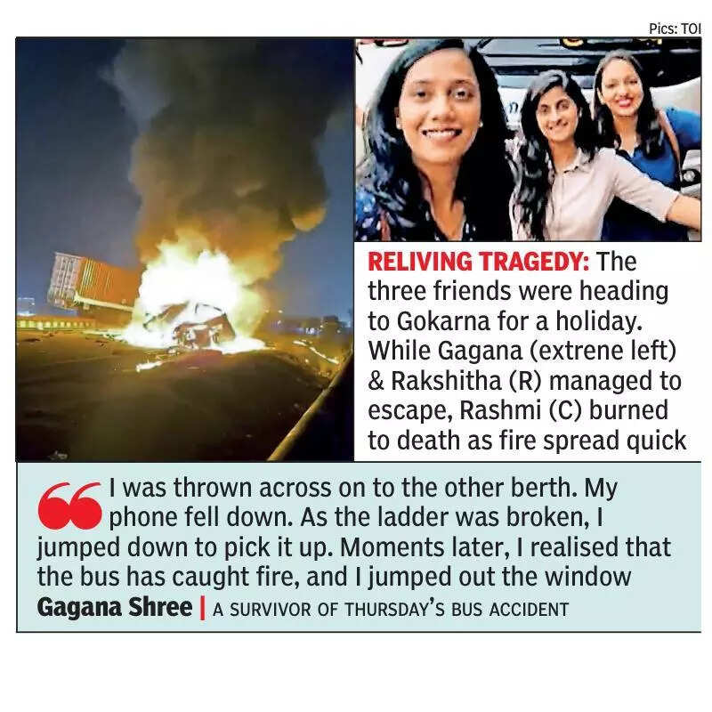 Chitradurga bus fire: Survivor from Bengaluru recalls how her phone helped escape death