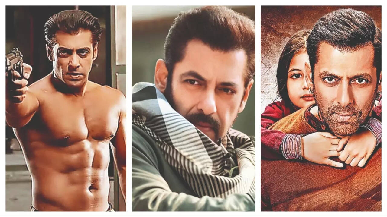 Salman Khan in Wanted, Tiger and Bajrangi Bhaijaan