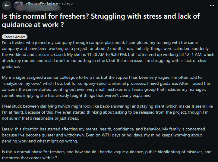 Red flags for freshers