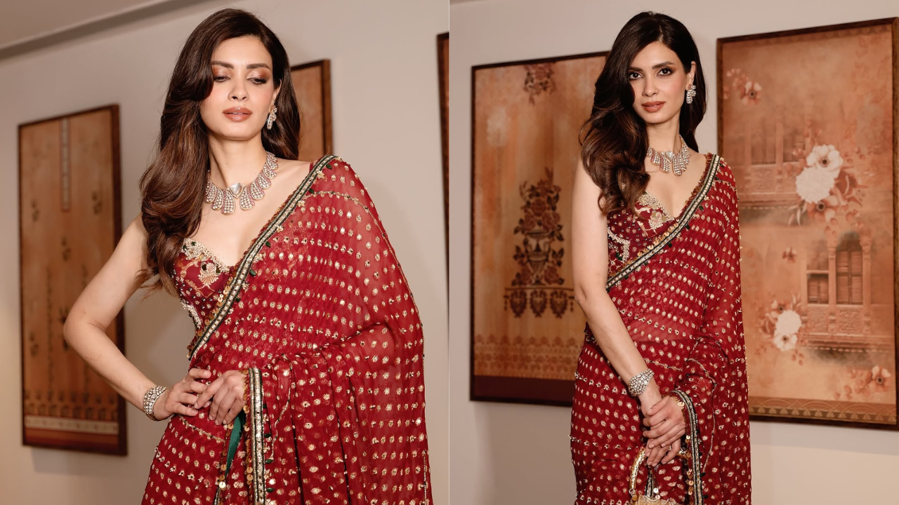 Diana's Banarasi Saree Is a Holiday Showstopper