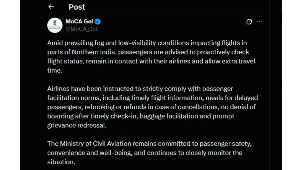 Ministry of Civil Aviation on X