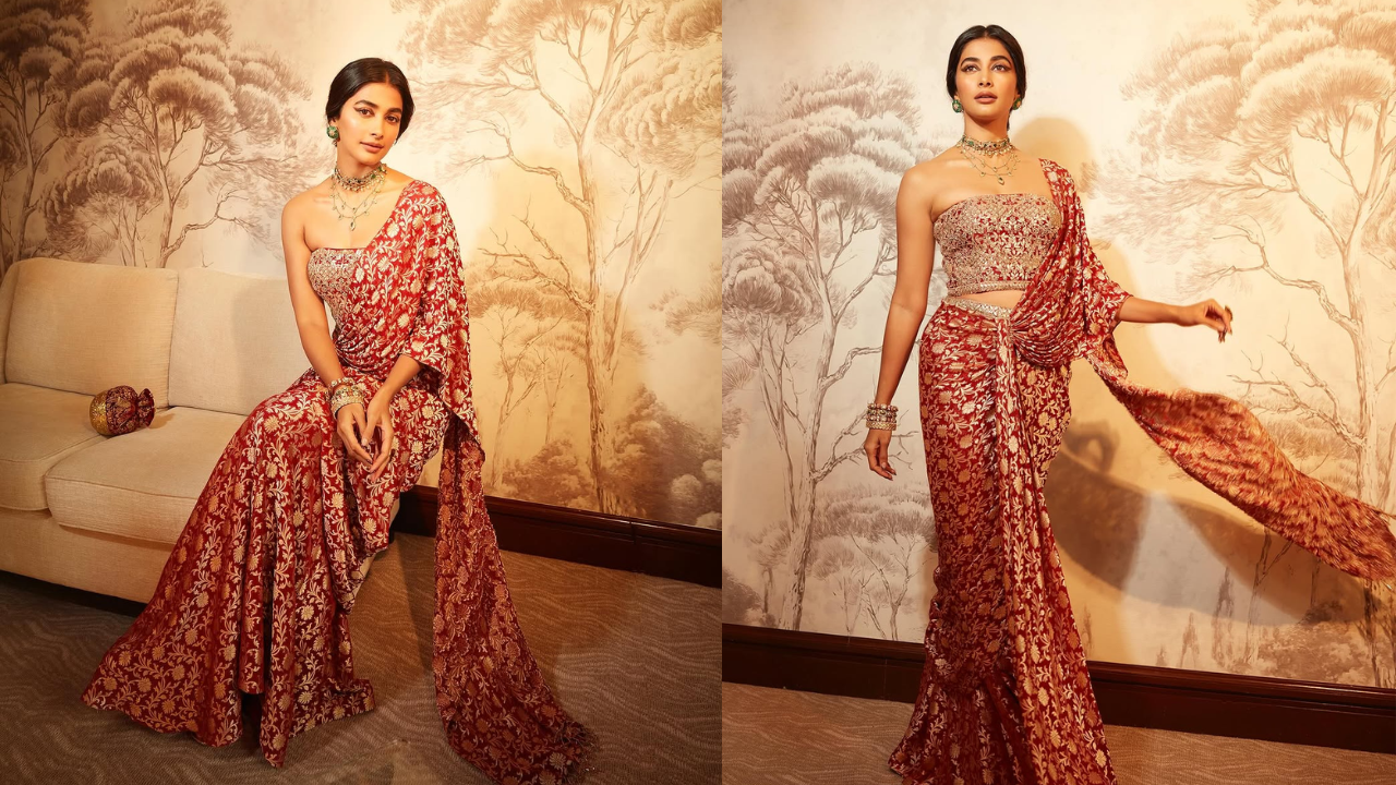 Pooja Hegde’s Banarasi Brocade Moment