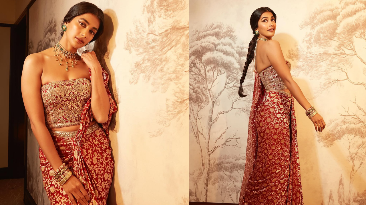 Pooja Hegde Reimagines Banarasi Brocade