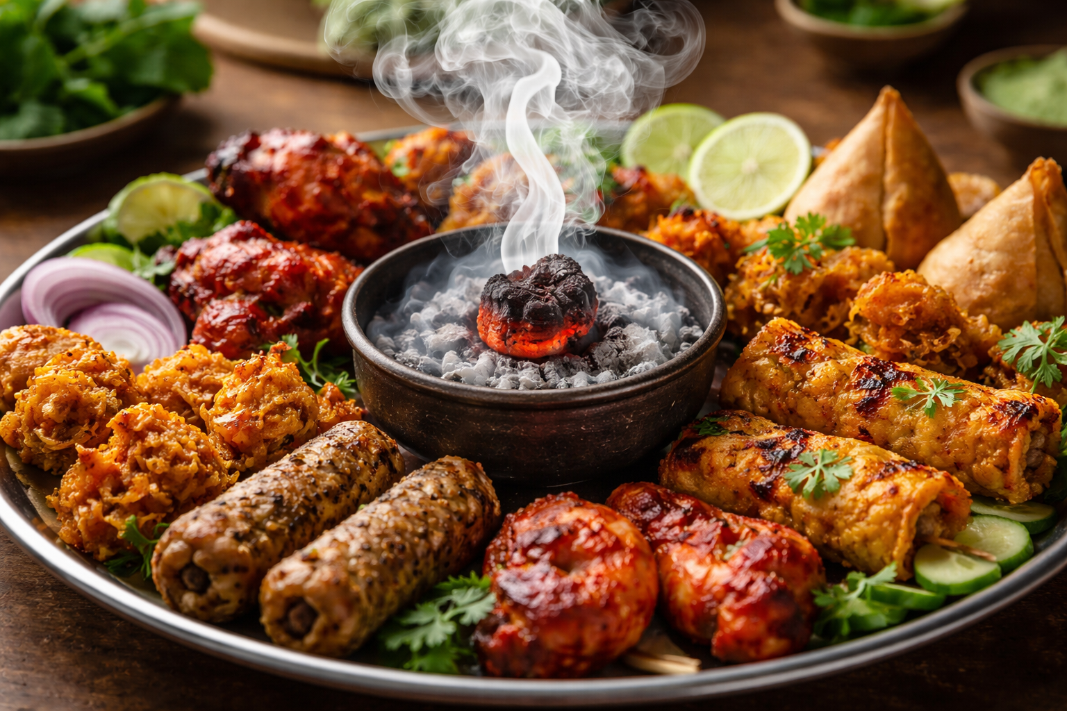Adding smokiness to food