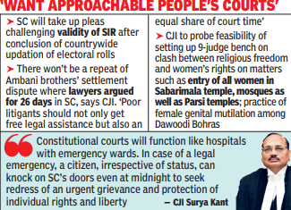 'Want approachable people's courts'